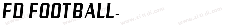 FD Football字体转换